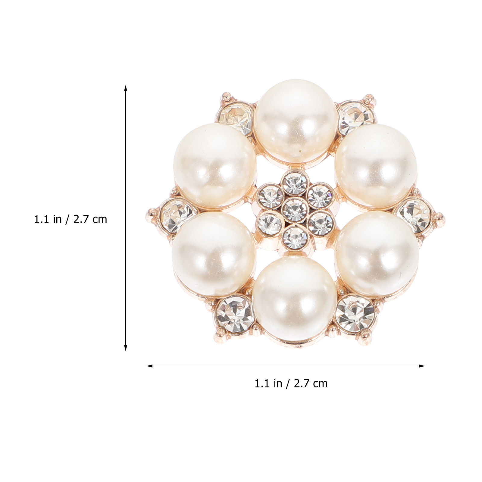 30Pcs Pearl Flower Buttons DIY - đánh giá và giá Craft Embellishments