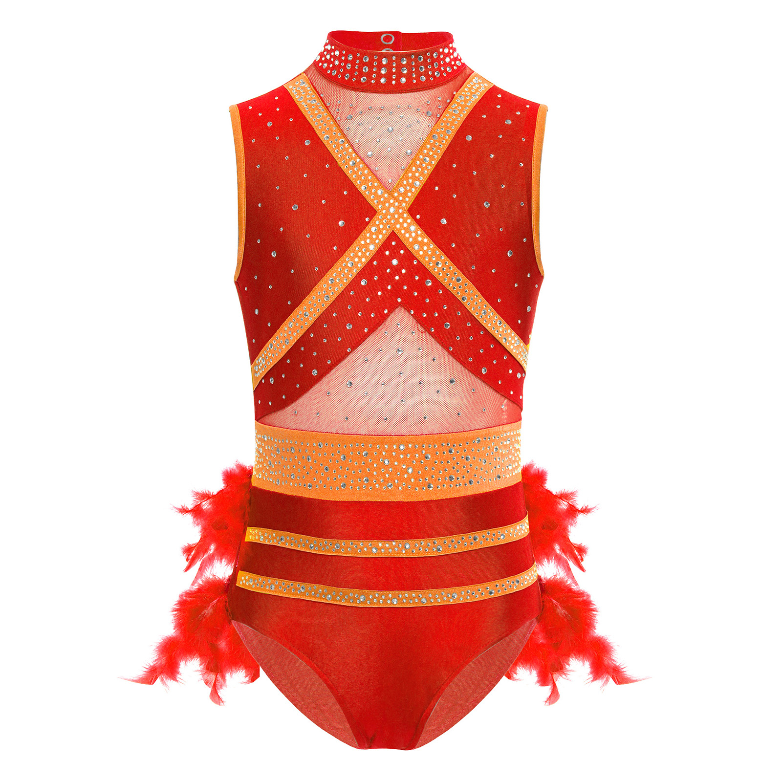 Kids Girls Latin Ballet Dance  - đánh giá và giá Rhinestone Banding Trim
