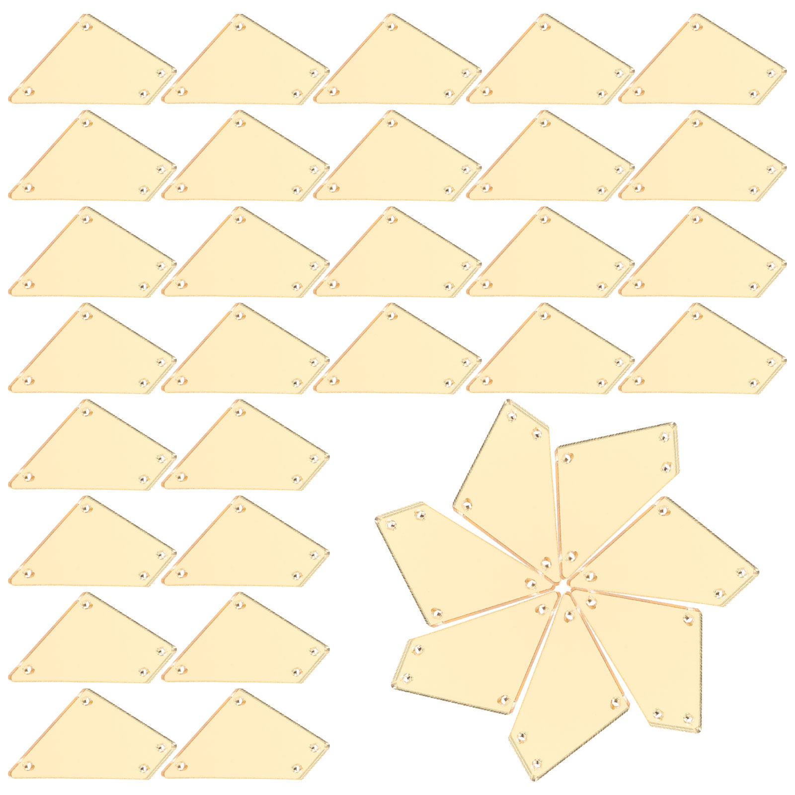 50Pcs Acrylic Mirror Rhineston - đánh giá và giá Sew On Rhinestone
